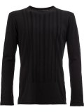 textured trim sweatshirt 