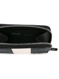 striped zip up wallet