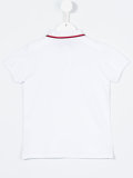 stripe neck polo shirt