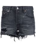 frayed denim shorts
