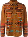 geometric patch shirt