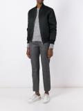 satin stripe trousers