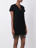 V-neck mini dress
