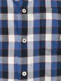 button-down checked shirt