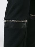 zip detail trousers