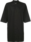 collarless shirt