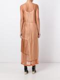 pleated lace dress