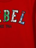 ‘rebel’镶嵌印花套头衫