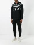lightning print hoodie
