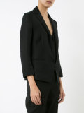 shrunken draped blazer