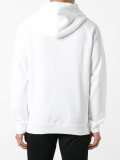 embroidered bird logo hoodie