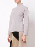 high neck ribbed jumper