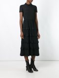 semi sheer layered dress