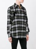 multiple prints plaid shirt