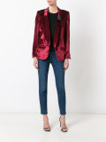 jewelled brooch blazer