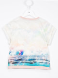 dolphin print T-shirt