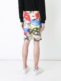 'Graffiti' print shorts