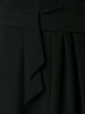 belted draped dress