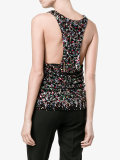 sequin embellished sleeveless top