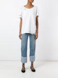 lace inserts T-shirt 