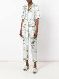 floral print suit