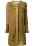 buttoned coat 