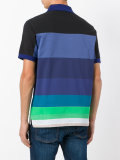 horizontal stripe polo shirt