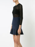 long sleeve crochet dress