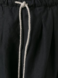 drawstring knee length shorts