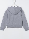 double heart print hoodie 