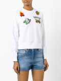 embroidered patch sweatshirt 