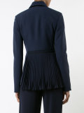 pleated panel blazer 