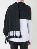 tassel fringe oversized scarf