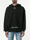 'care of' print hoodie