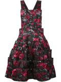 angular floral print dungarees