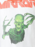 skeleton print sheer T-shirt