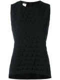 woven effect tank top