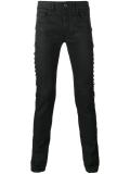 side strap slim-fit jeans