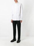 tuxedo shirt with embroidered initial detail