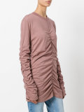 Rouched jersey top