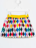 Harlequinn print skirt