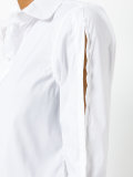 slit-detailed poplin shirt