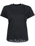lace insert T-shirt