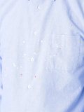 spotted button down shirt