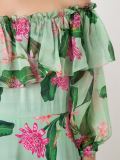 off-shoulder flared long dress