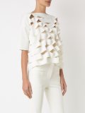 cut out details blouse