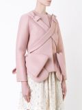 strappy bow detail jacket