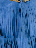 metallic fringed tank top