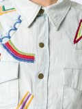 embroidered denim shirt