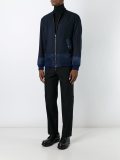 frayed neck bomber jacket